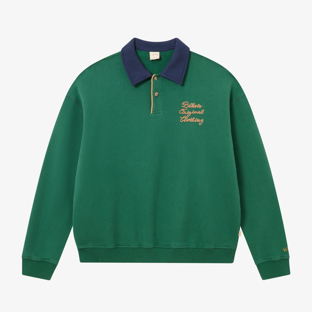 BLKVIS SOURCE POLO SWEATER - HUNTER GREEN