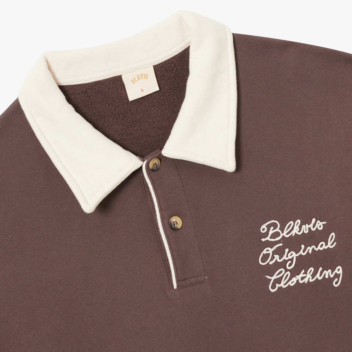 BLKVIS SOURCE POLO SWEATER - RAISIN