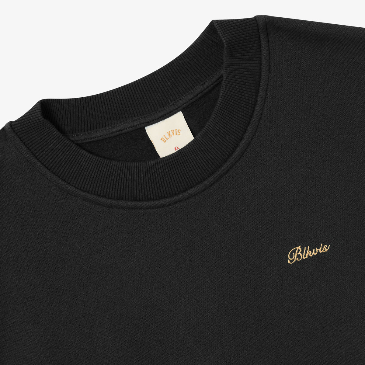 BLKVIS SCRIPT CREWNECK - BLACK