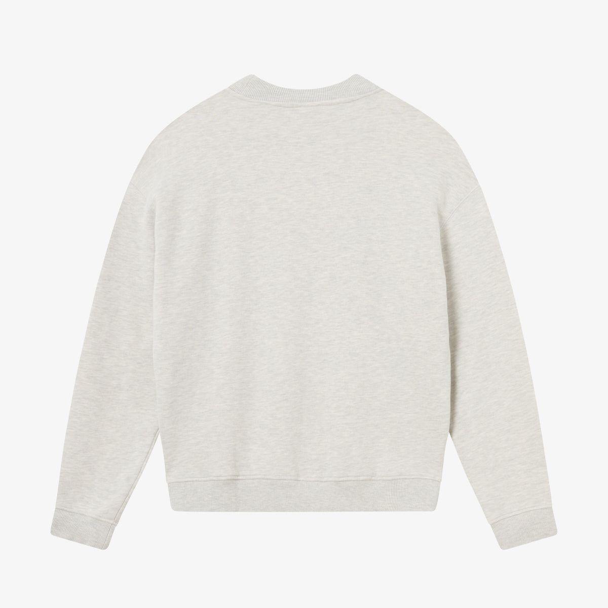 BLKVIS SCRIPT CREWNECK - LIGHT GREY HEATHER