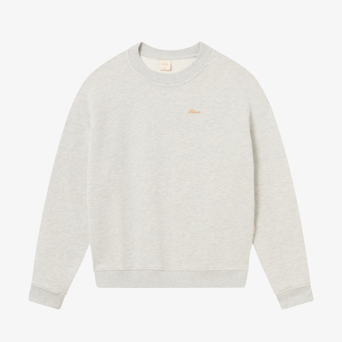 BLKVIS SCRIPT CREWNECK - LIGHT GREY HEATHER