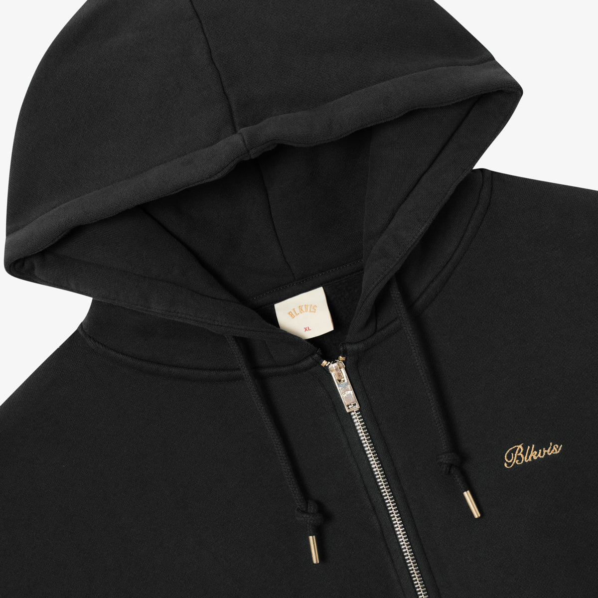 BLKVIS SCRIPT ZIP-HOODY - BLACK