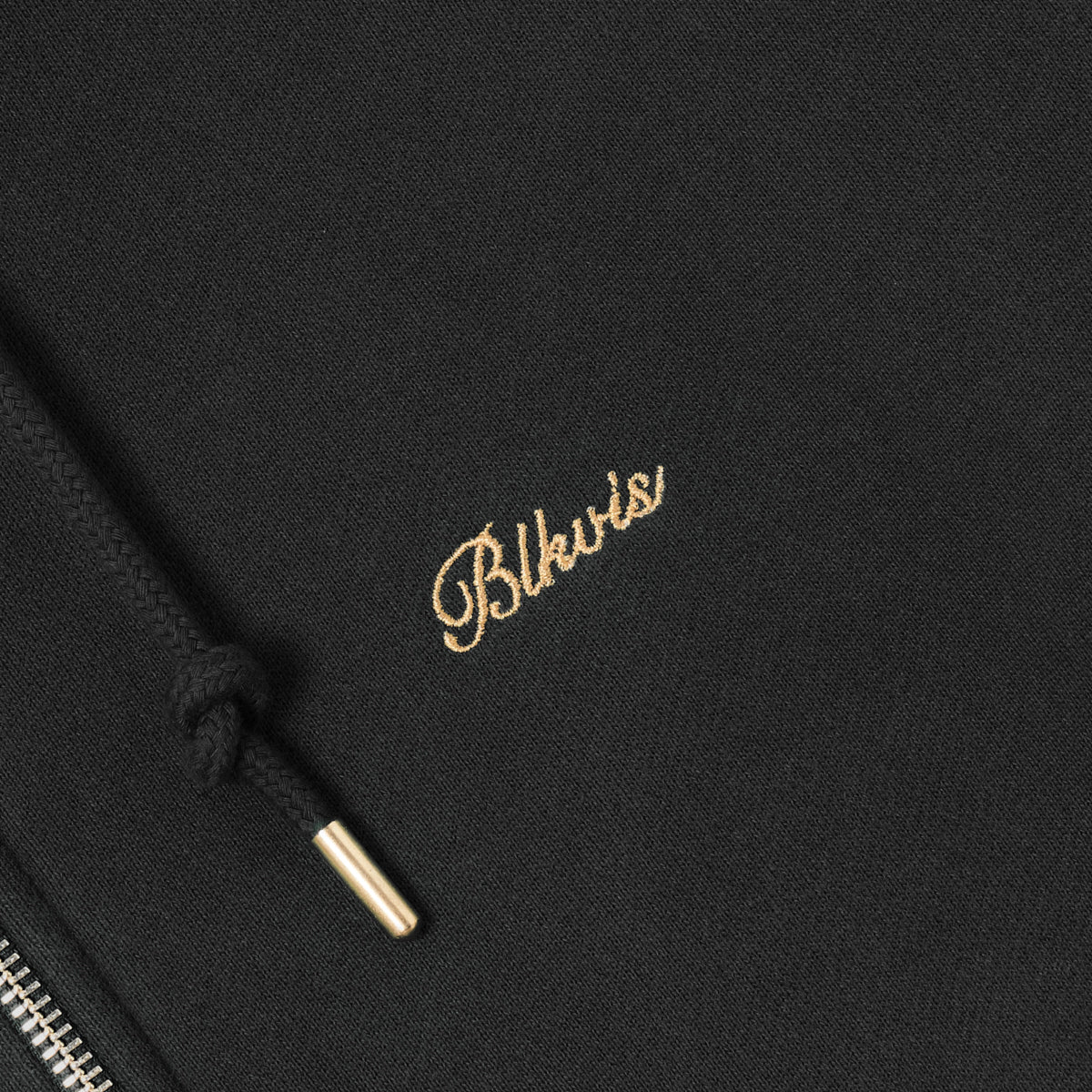 BLKVIS SCRIPT ZIP-HOODY - BLACK