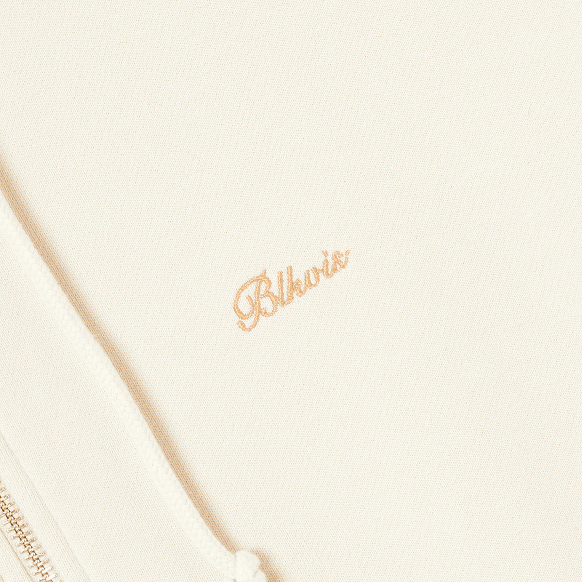 BLKVIS SCRIPT ZIP-HOODY - ANTIQUE WHITE