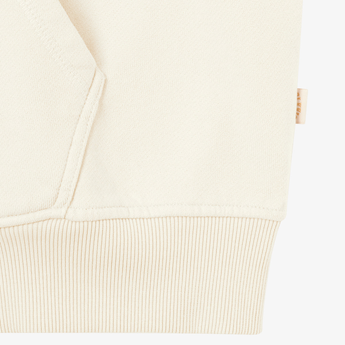 BLKVIS SCRIPT ZIP-HOODY - ANTIQUE WHITE