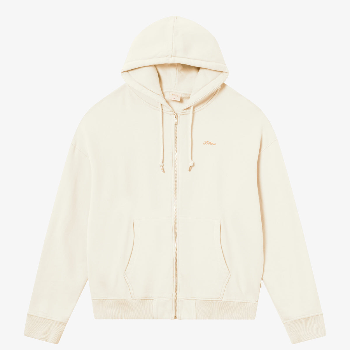 BLKVIS SCRIPT ZIP-HOODY - ANTIQUE WHITE