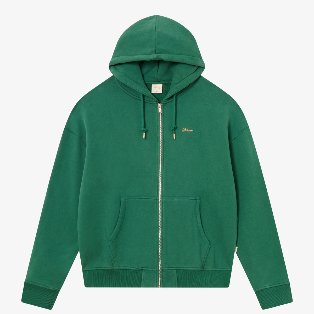 BLKVIS SCRIPT ZIP-HOODY - HUNTER GREEN