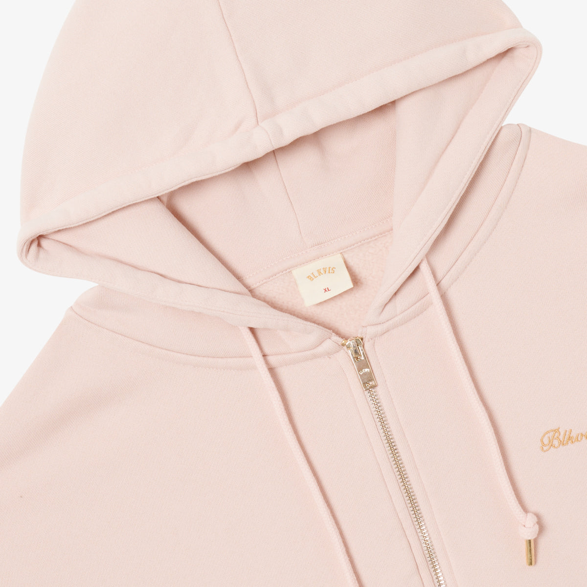BLKVIS SCRIPT ZIP-HOODY - SEPIA ROSE