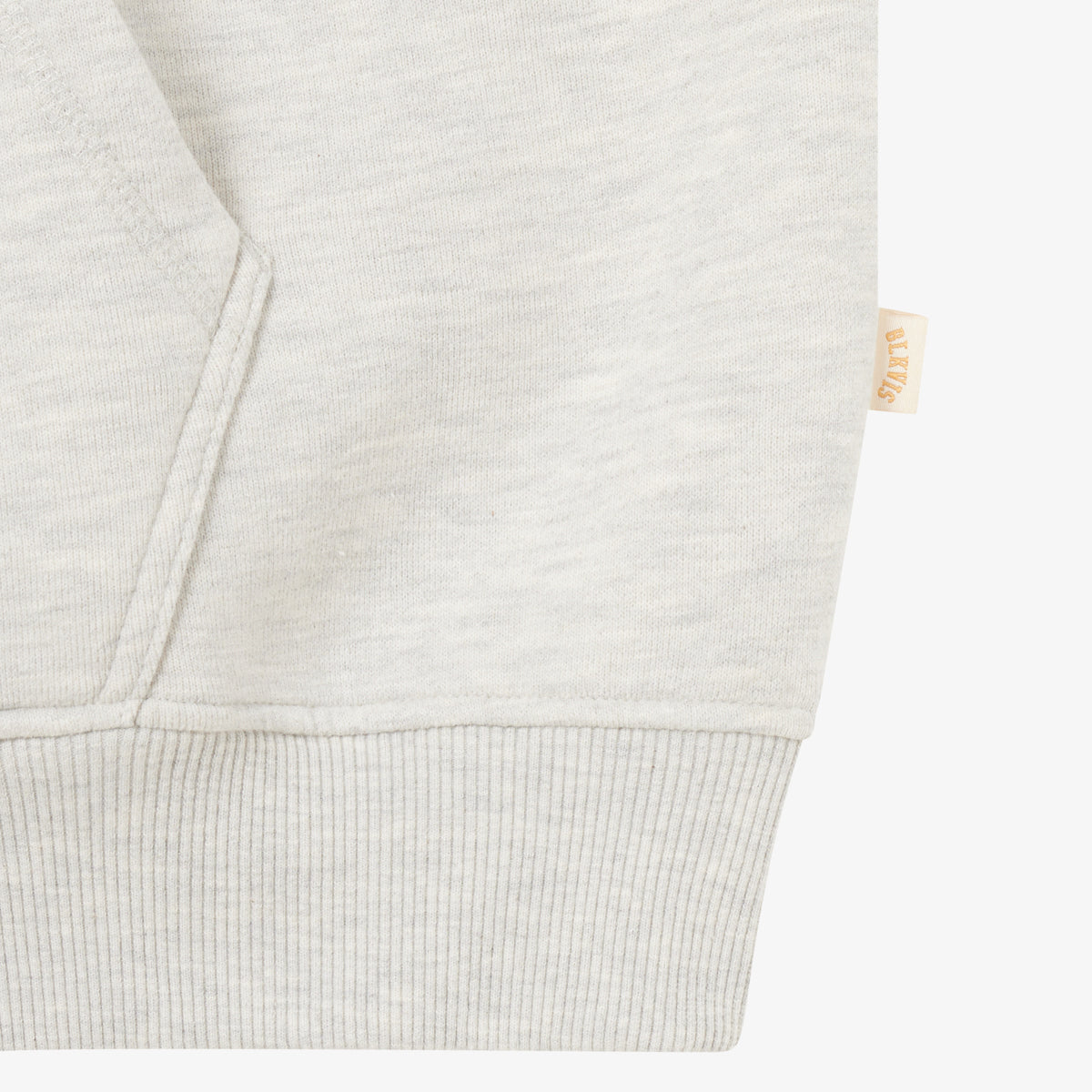 BLKVIS SCRIPT ZIP-HOODY - LIGHT GREY HEATHER