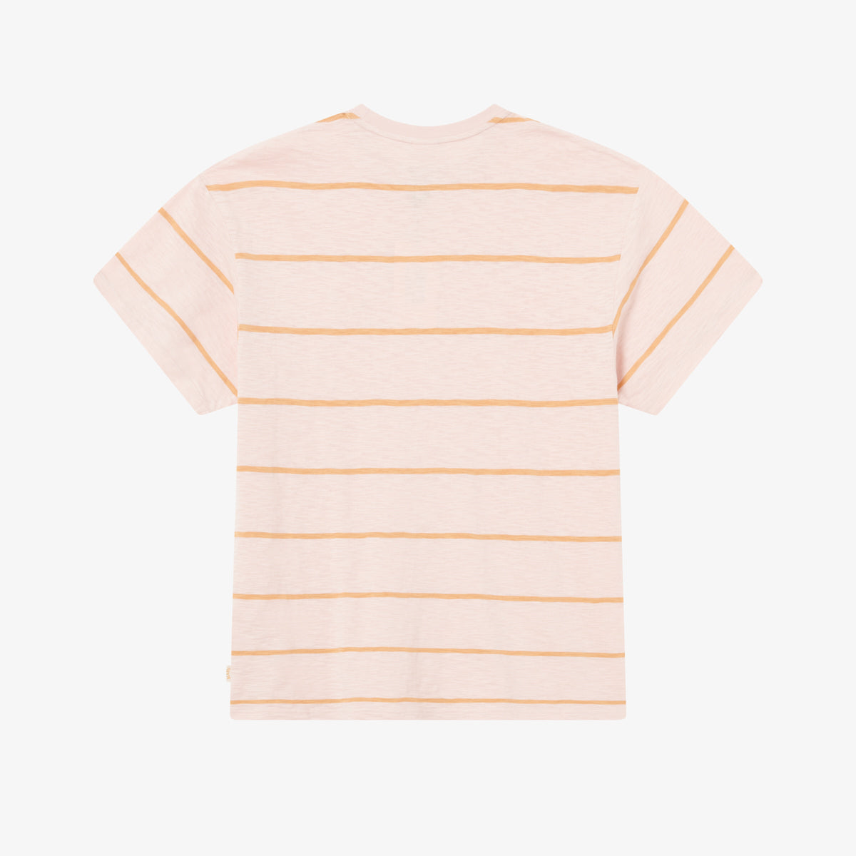 BLKVIS SCRIPT STRIPED CLUB TEE - SEPIA ROSE