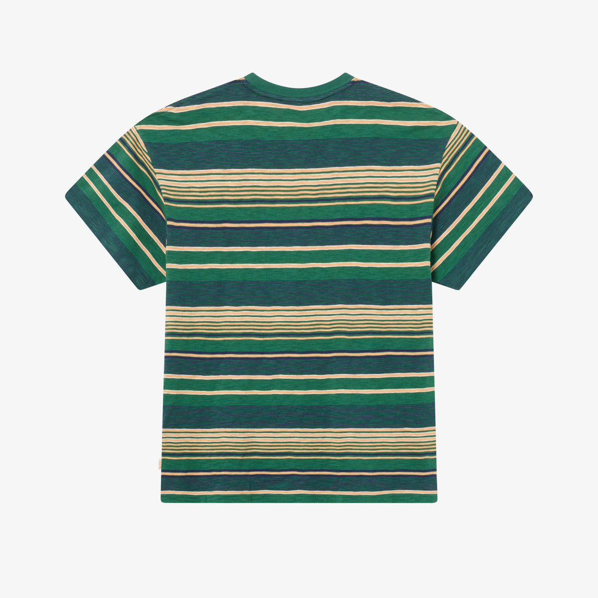 BLKVIS SOURCE STRIPED SLUB TEE - HUNTER GREEN