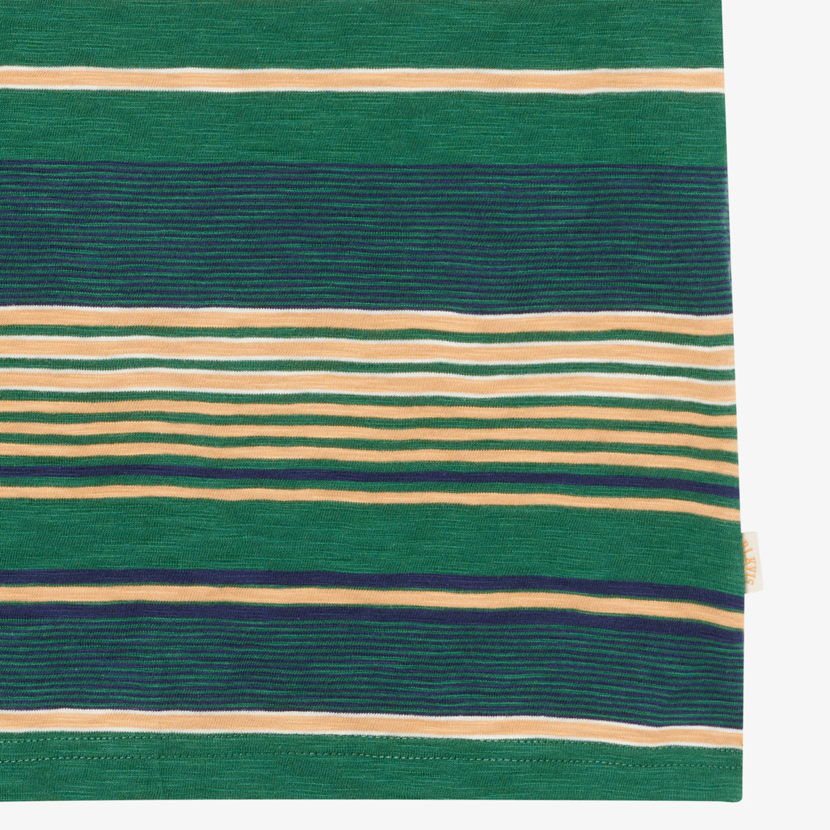 BLKVIS SOURCE STRIPED SLUB TEE - HUNTER GREEN