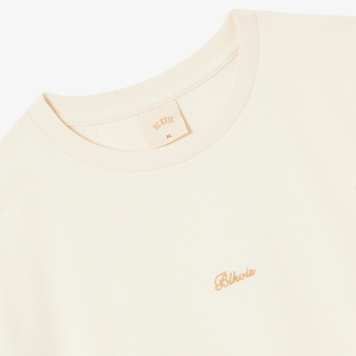 BLKVIS SCRIPT TEE - ANTIQUE WHITE
