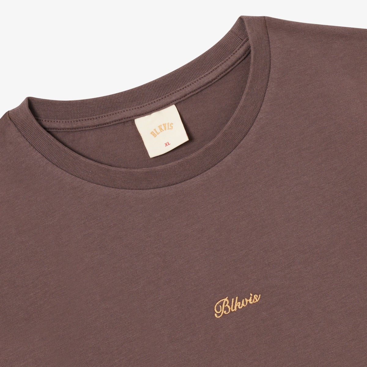 BLKVIS SCRIPT TEE - RAISIN