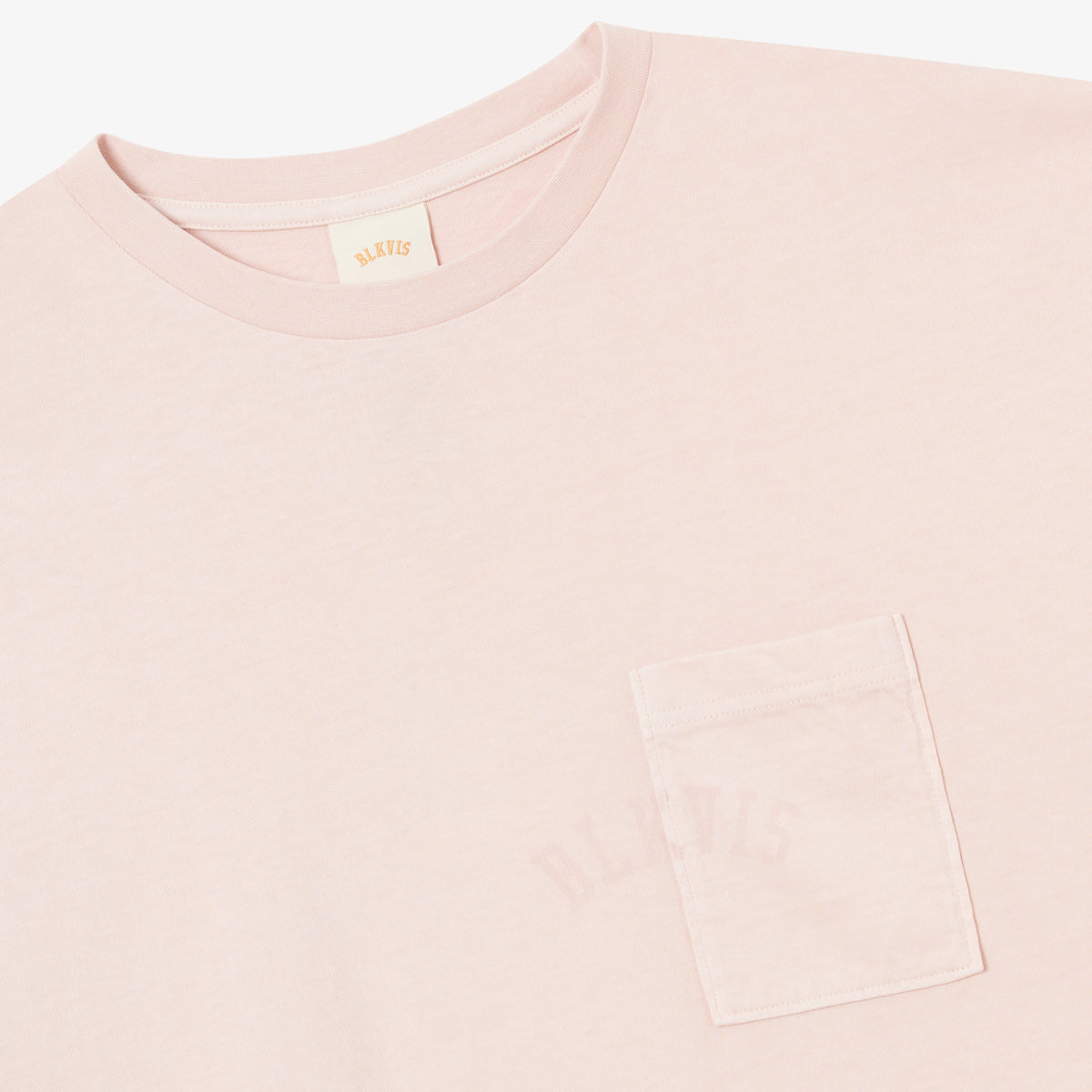 BLKVIS LOGO POCKET TEE GARMENT DYE - SEPIA ROSE