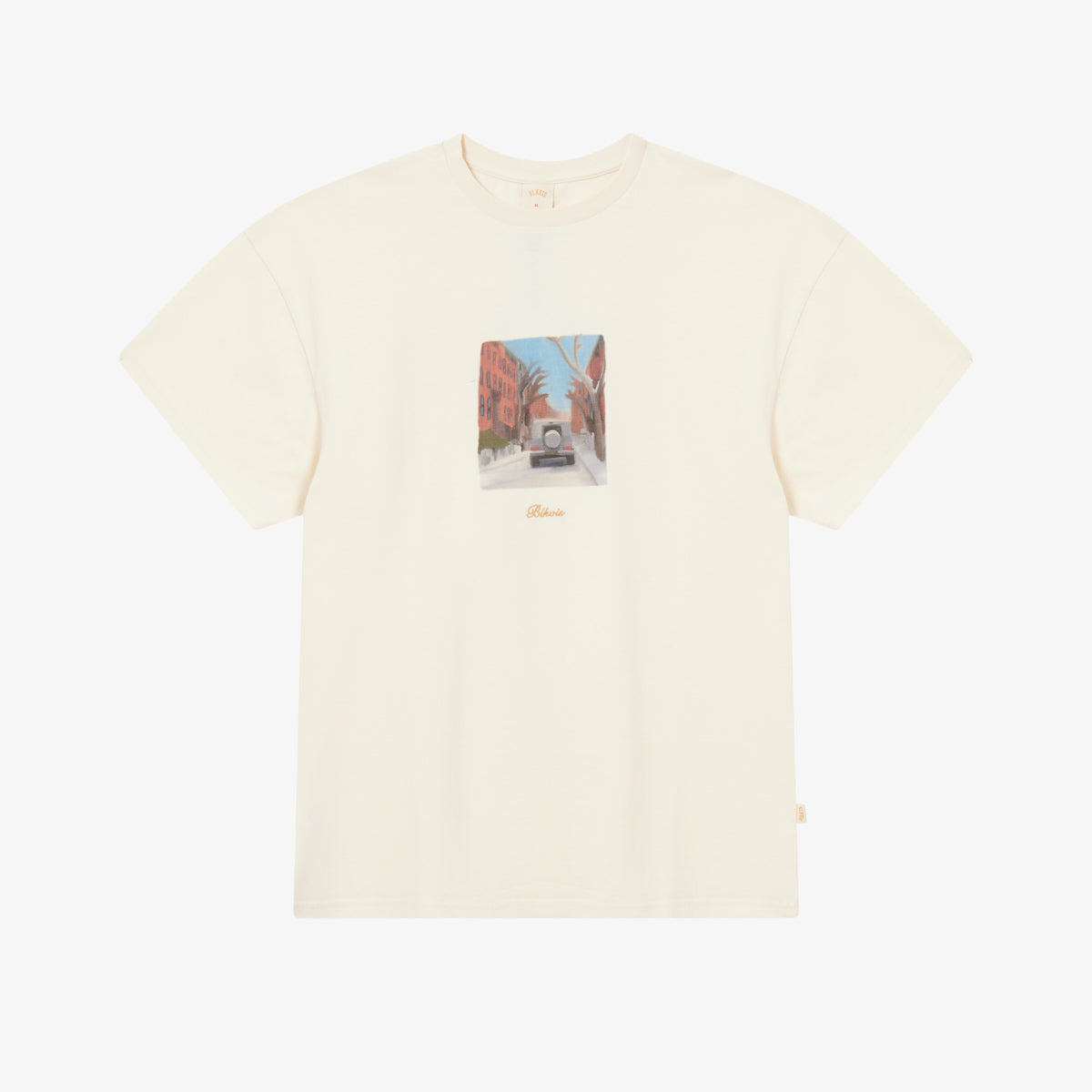 BLKVIS BOROUGH TEE - ANTIQUE WHITE