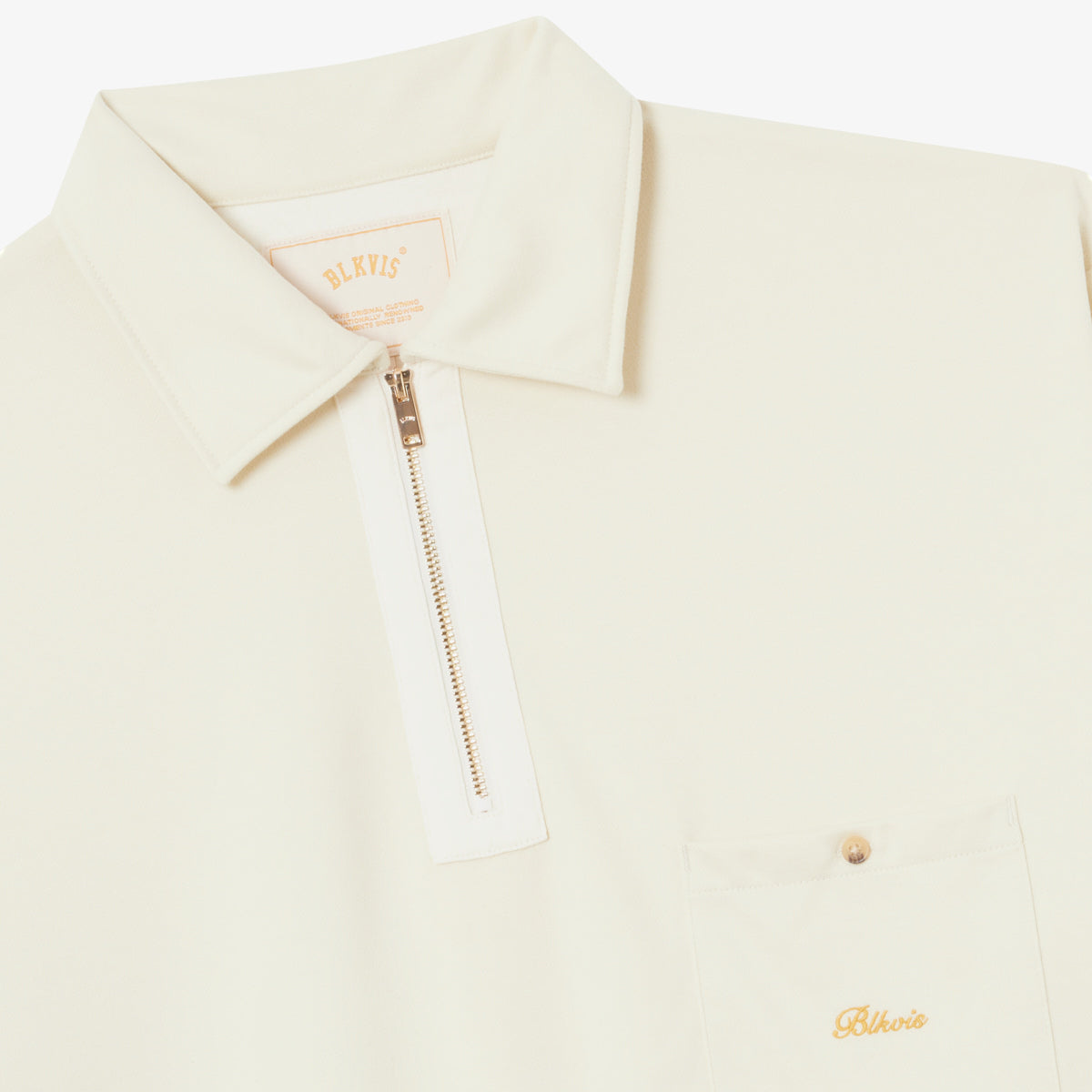 BLKVIS SCRIPT TWILL SHIRT LONG - ANTIQUE WHITE