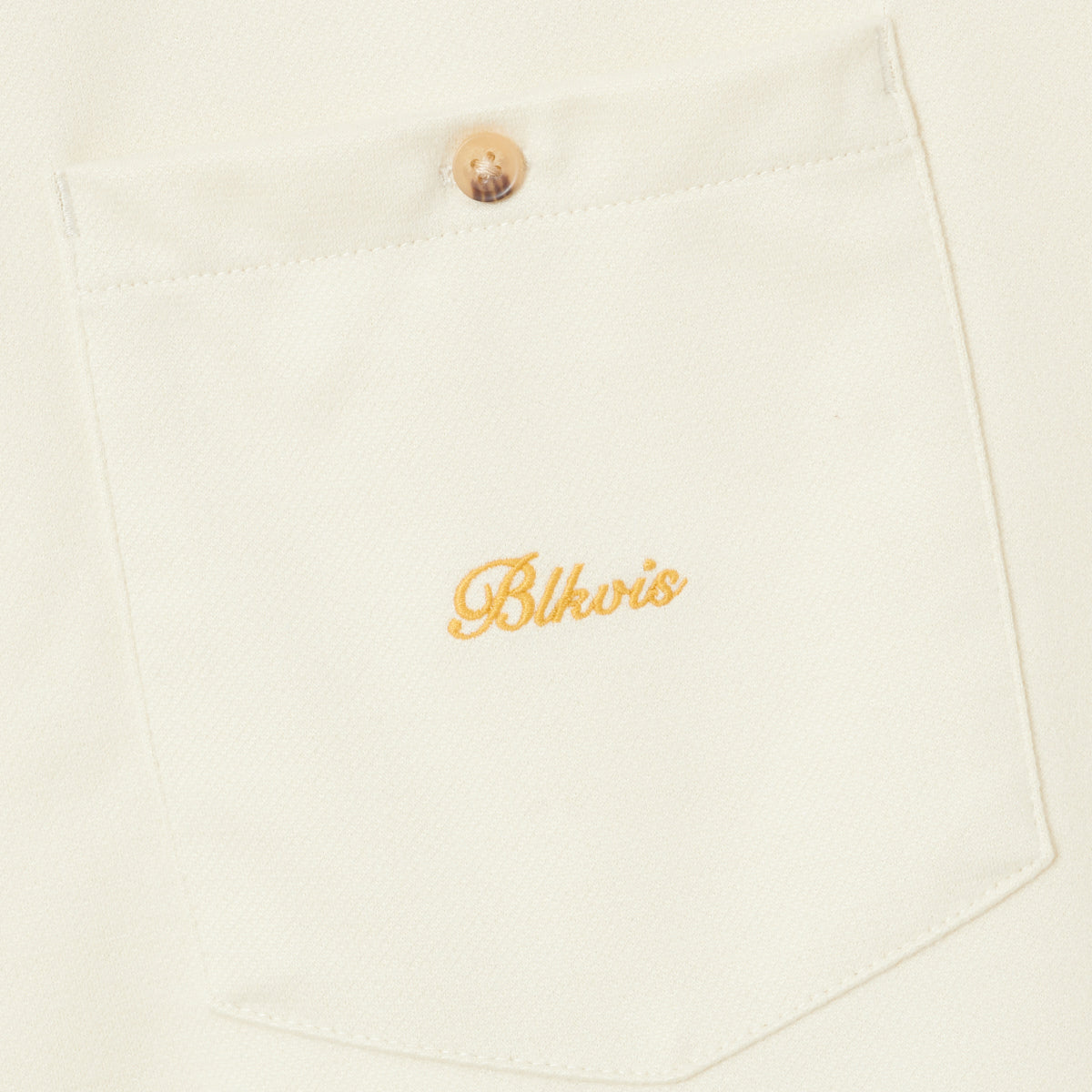 BLKVIS SCRIPT TWILL SHIRT LONG - ANTIQUE WHITE