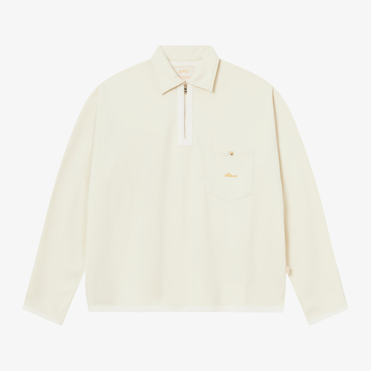 BLKVIS SCRIPT TWILL SHIRT LONG - ANTIQUE WHITE