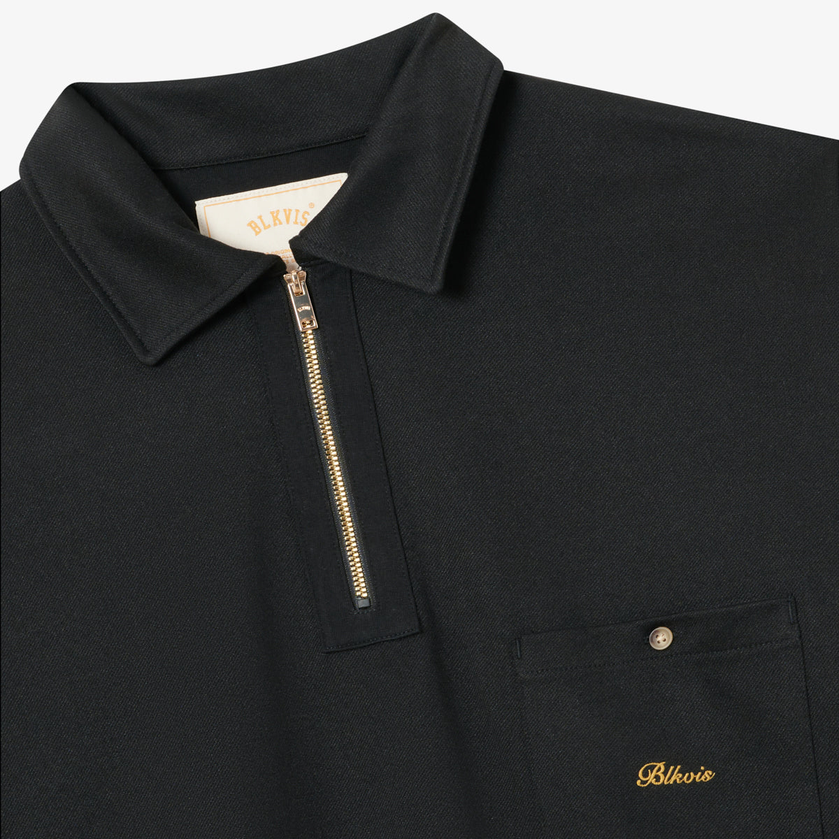 BLKVIS SCRIPT TWILL SHIRT LONG - BLACK
