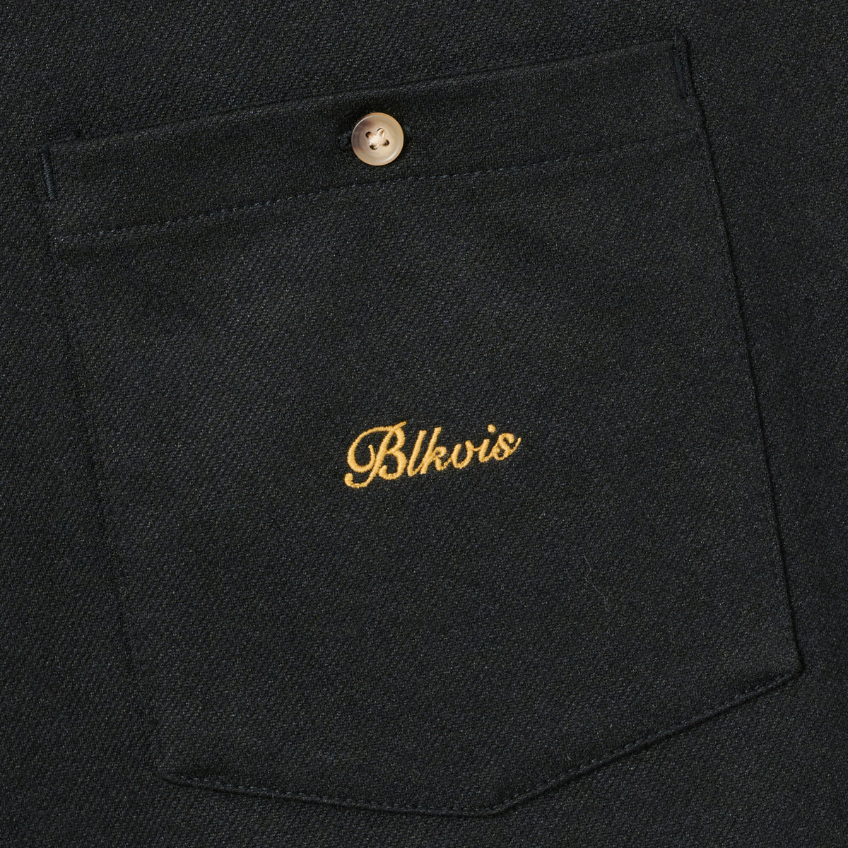 BLKVIS SCRIPT TWILL SHIRT LONG - BLACK