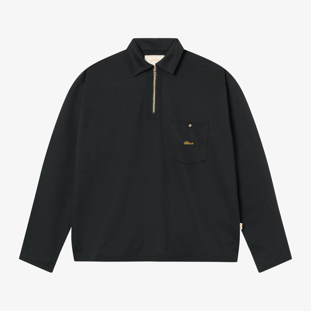 BLKVIS SCRIPT TWILL SHIRT LONG - BLACK