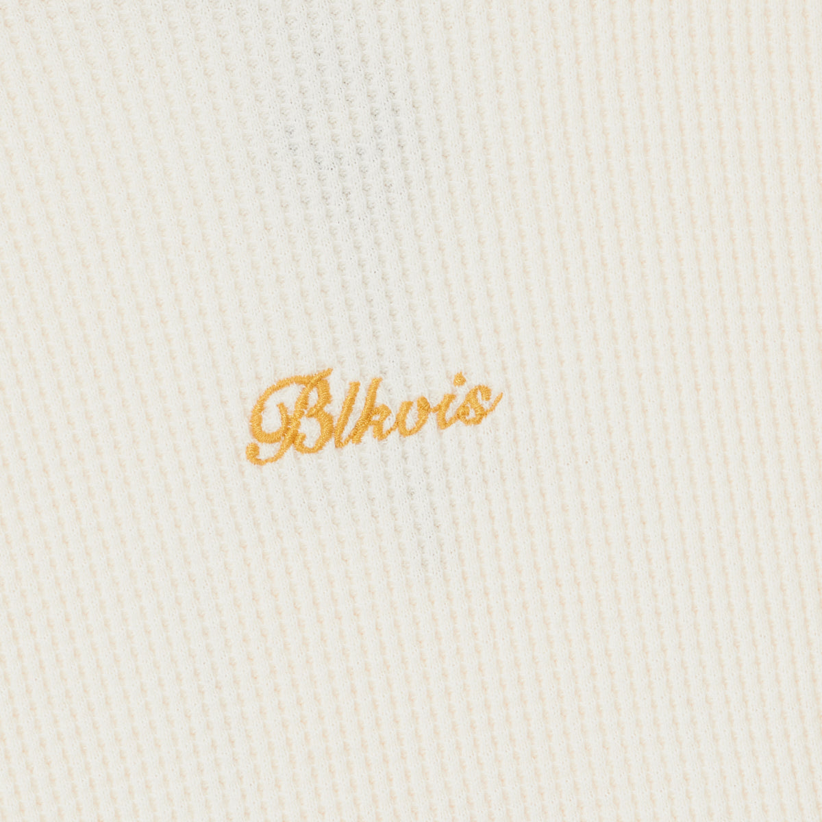 BLKVIS SCRIPT WAFFLE LONGSLEEVE - ANTIQUE WHITE