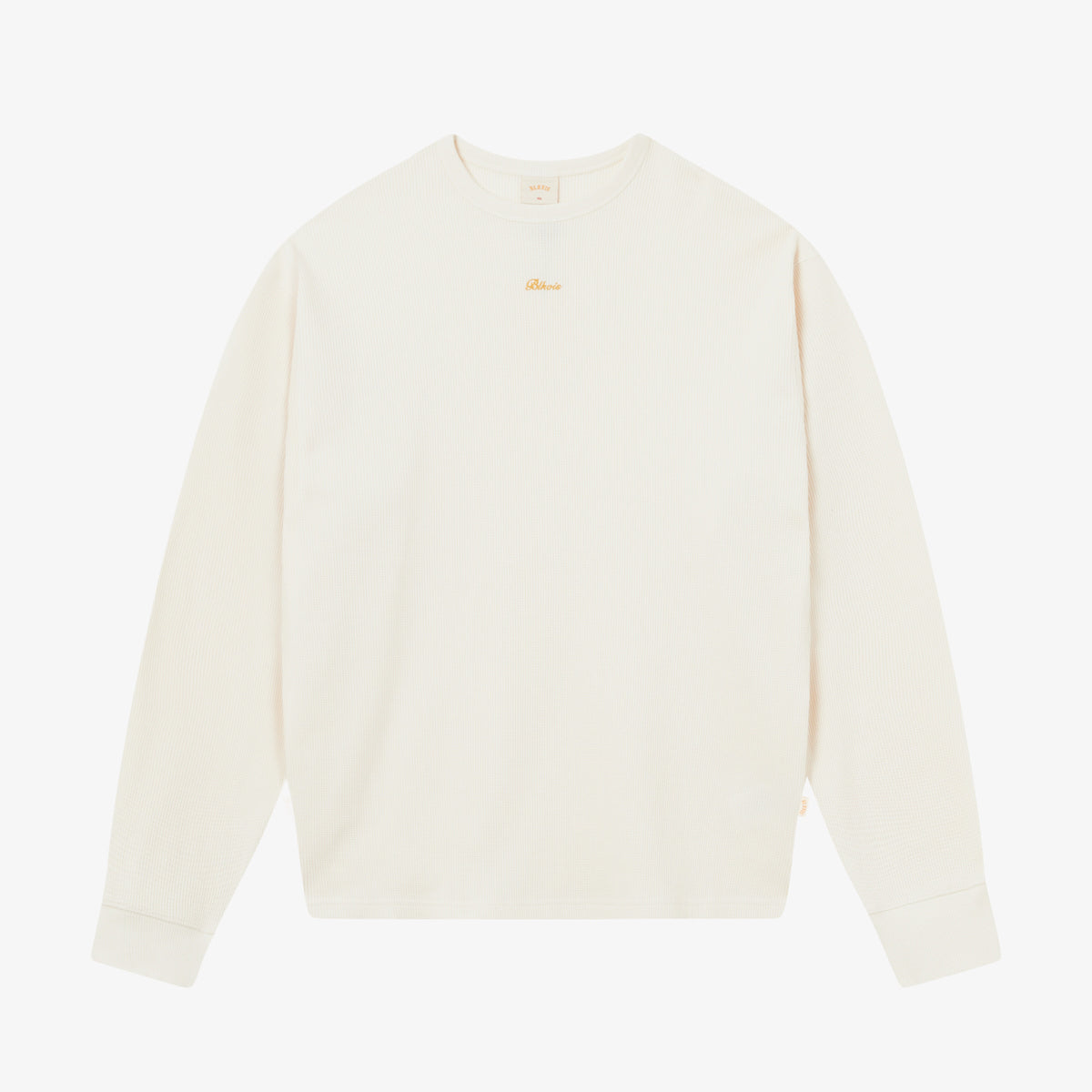 BLKVIS SCRIPT WAFFLE LONGSLEEVE - ANTIQUE WHITE