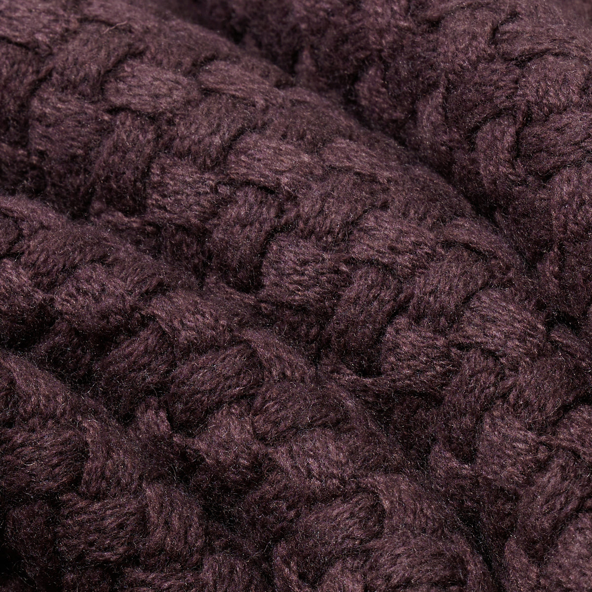 BLKVIS SCRIPT CABLE KNIT VEST - RAISIN