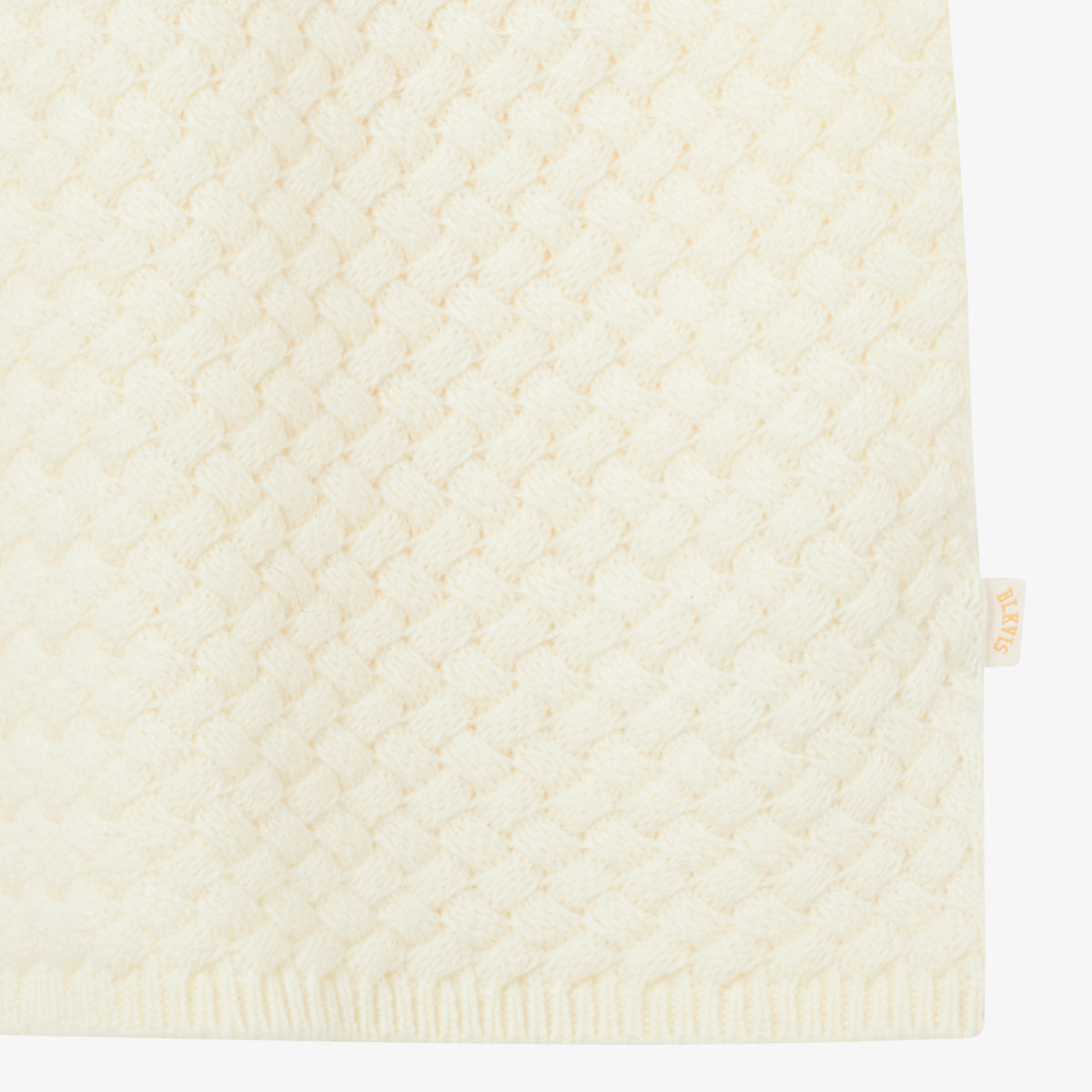 BLKVIS SCRIPT CABLE KNIT POLO - ANTIQUE WHITE