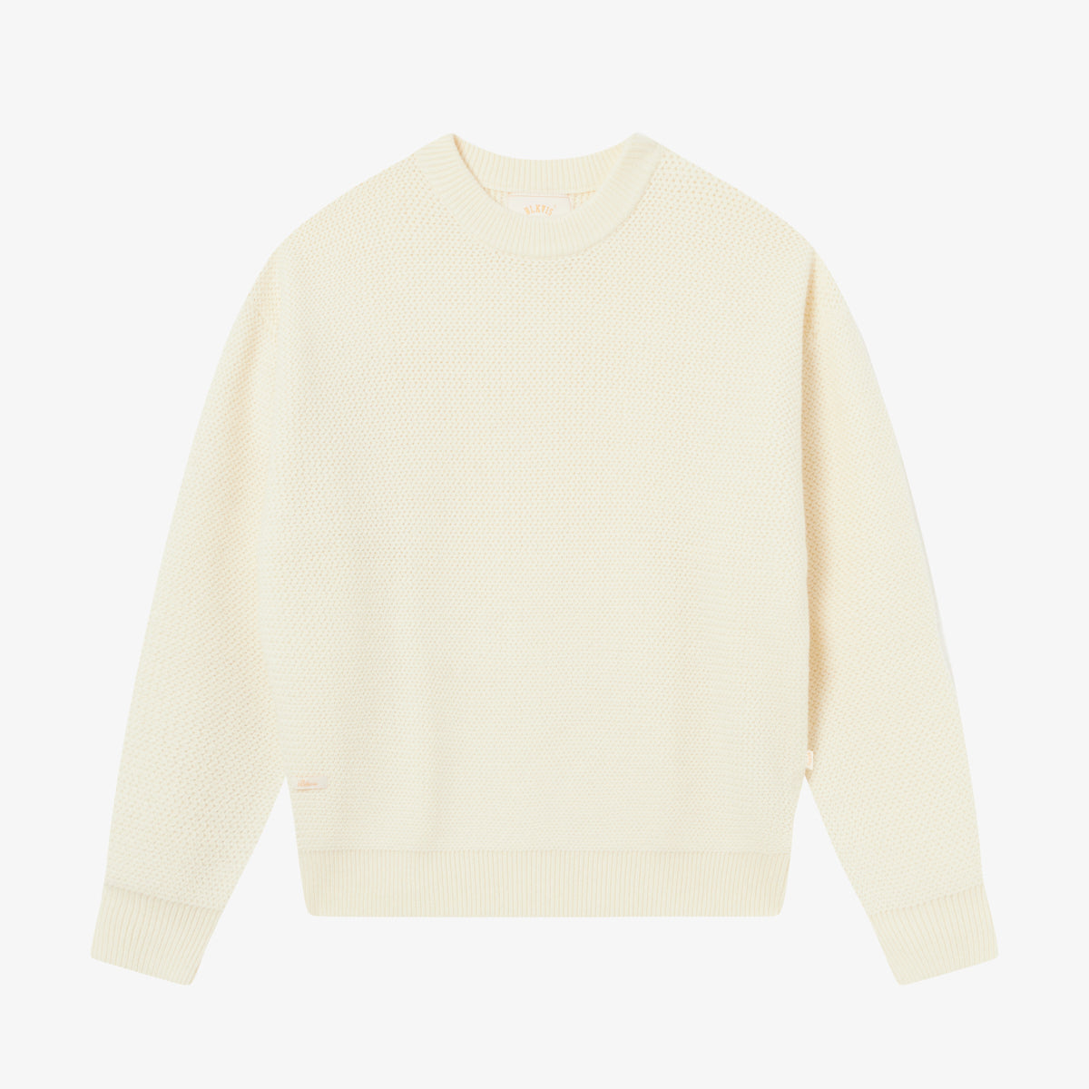 BLKVIS SCRIPT HEAVY KNIT SWEATER - ANTIQUE WHITE