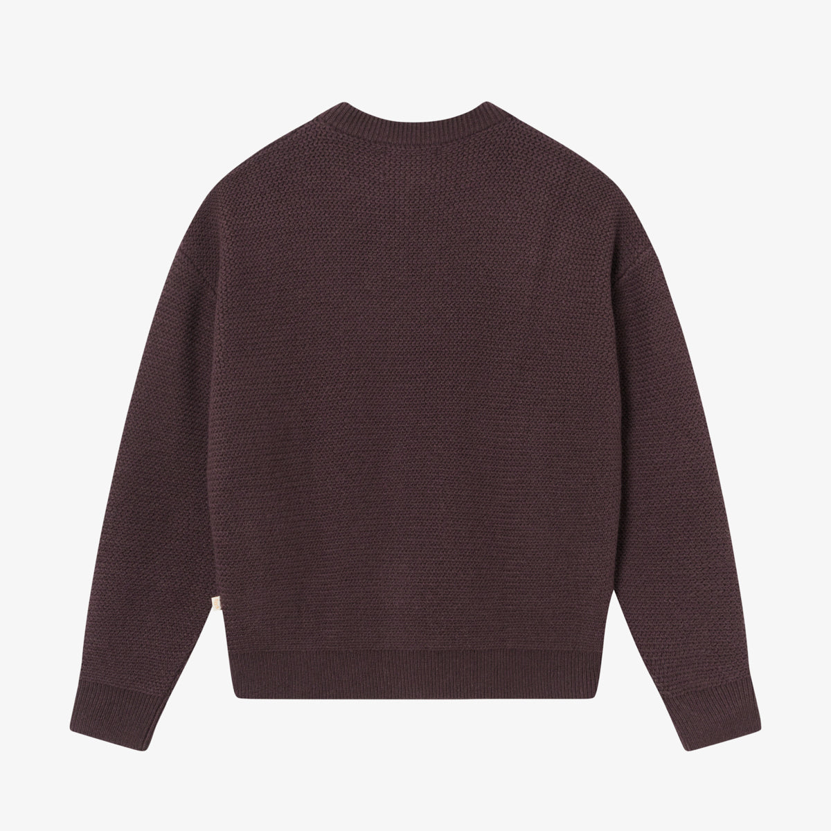 BLKVIS SCRIPT HEAVY KNIT SWEATER - RAISIN