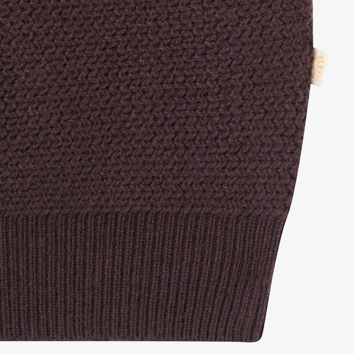 BLKVIS SCRIPT HEAVY KNIT SWEATER - RAISIN