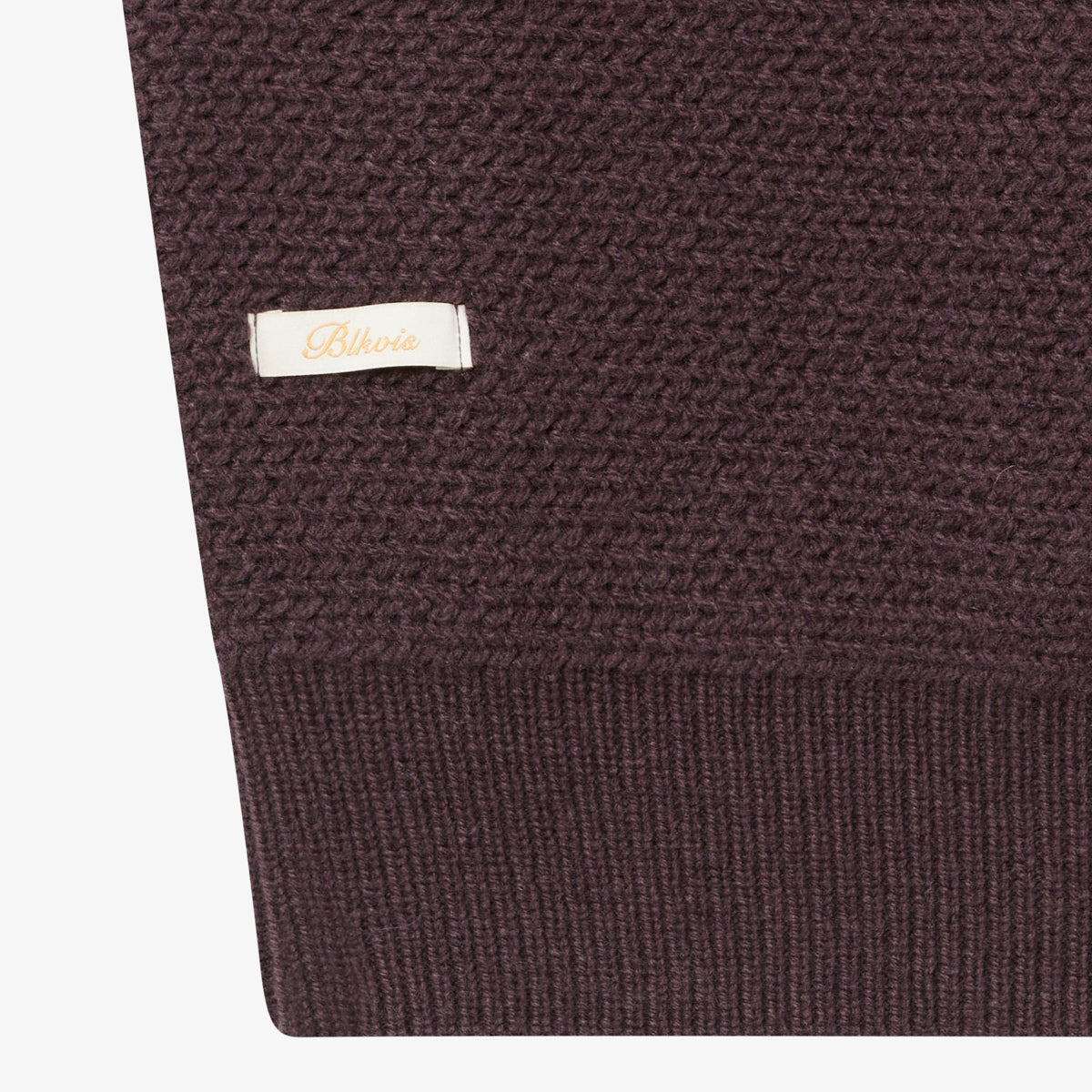 BLKVIS SCRIPT HEAVY KNIT SWEATER - RAISIN