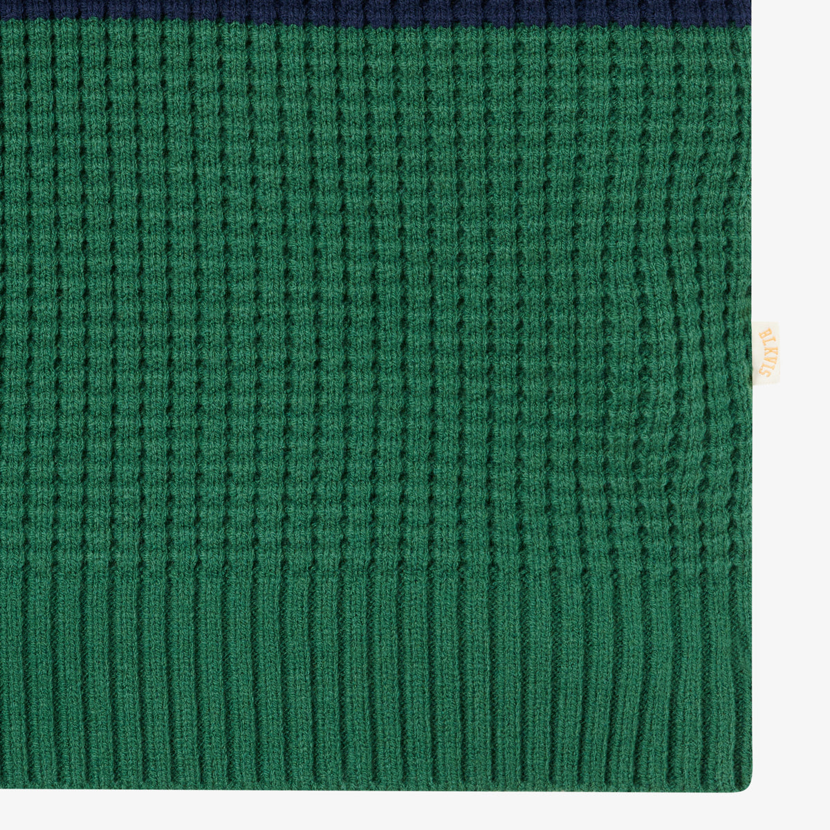 BLKVIS WAFFLE KNIT POLO - HUNTER GREEN