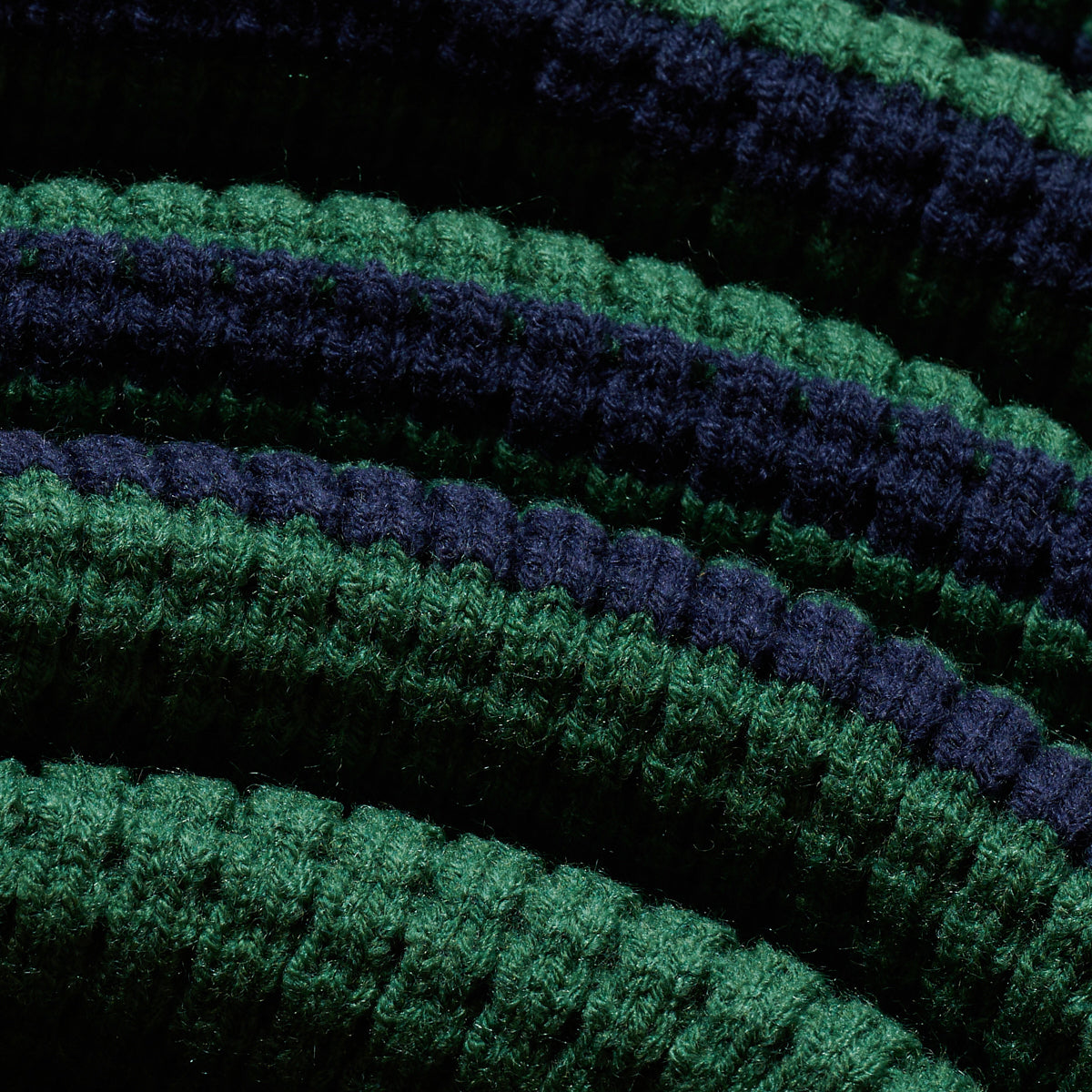 BLKVIS WAFFLE KNIT POLO - HUNTER GREEN