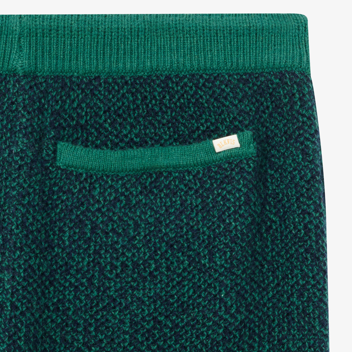 BLKVIS 2TONE STRUCTURE KNIT PANTS - HUNTER GREEN
