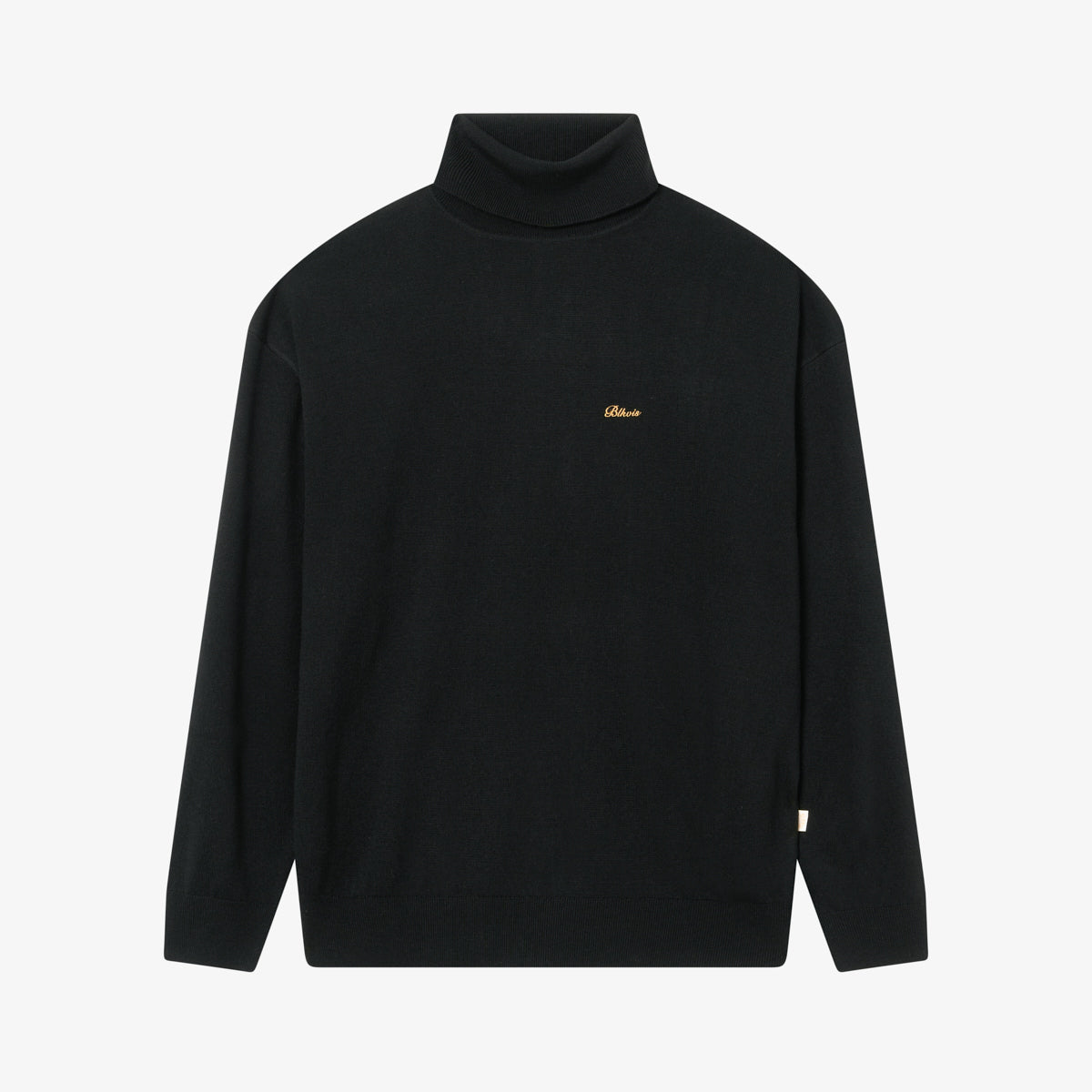 BLKVIS SCRIPT ROLLNECK SWEATER - BLACK