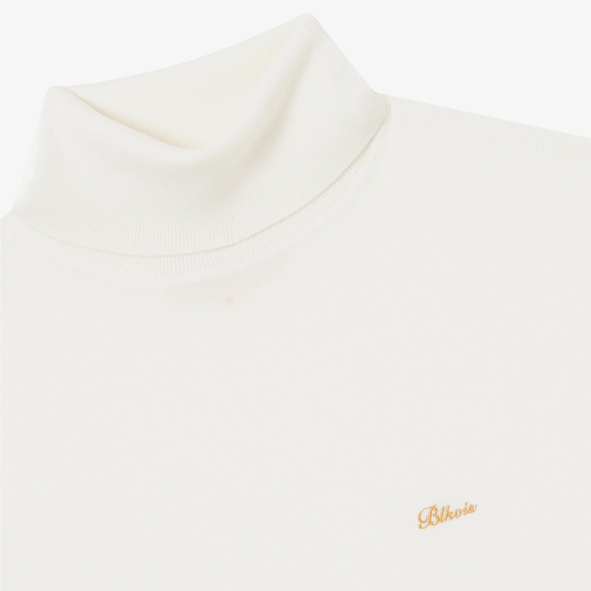 BLKVIS SCRIPT ROLLNECK SWEATER - ANTIQUE WHITE