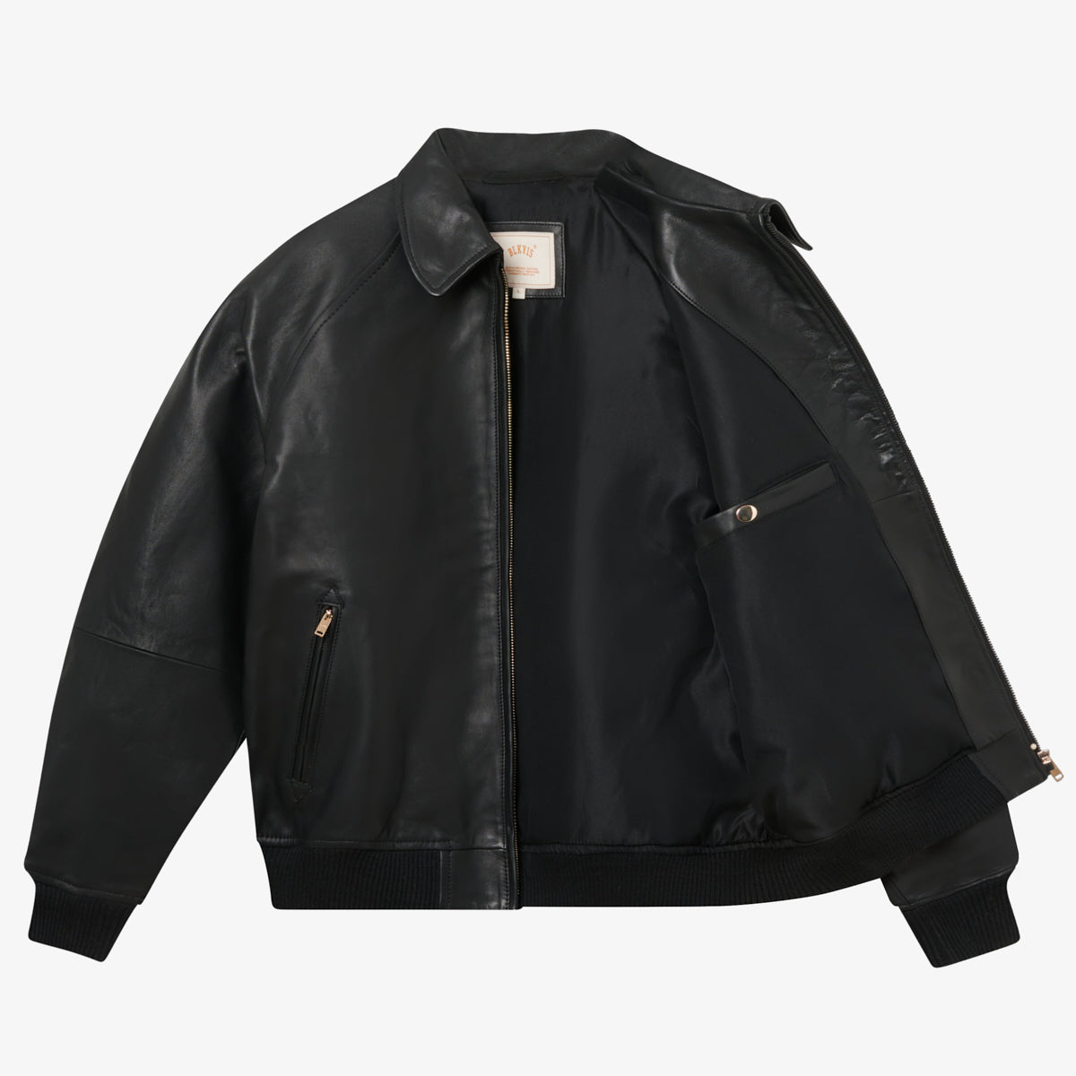 SOURCE LEATHER JACKET - BLACK