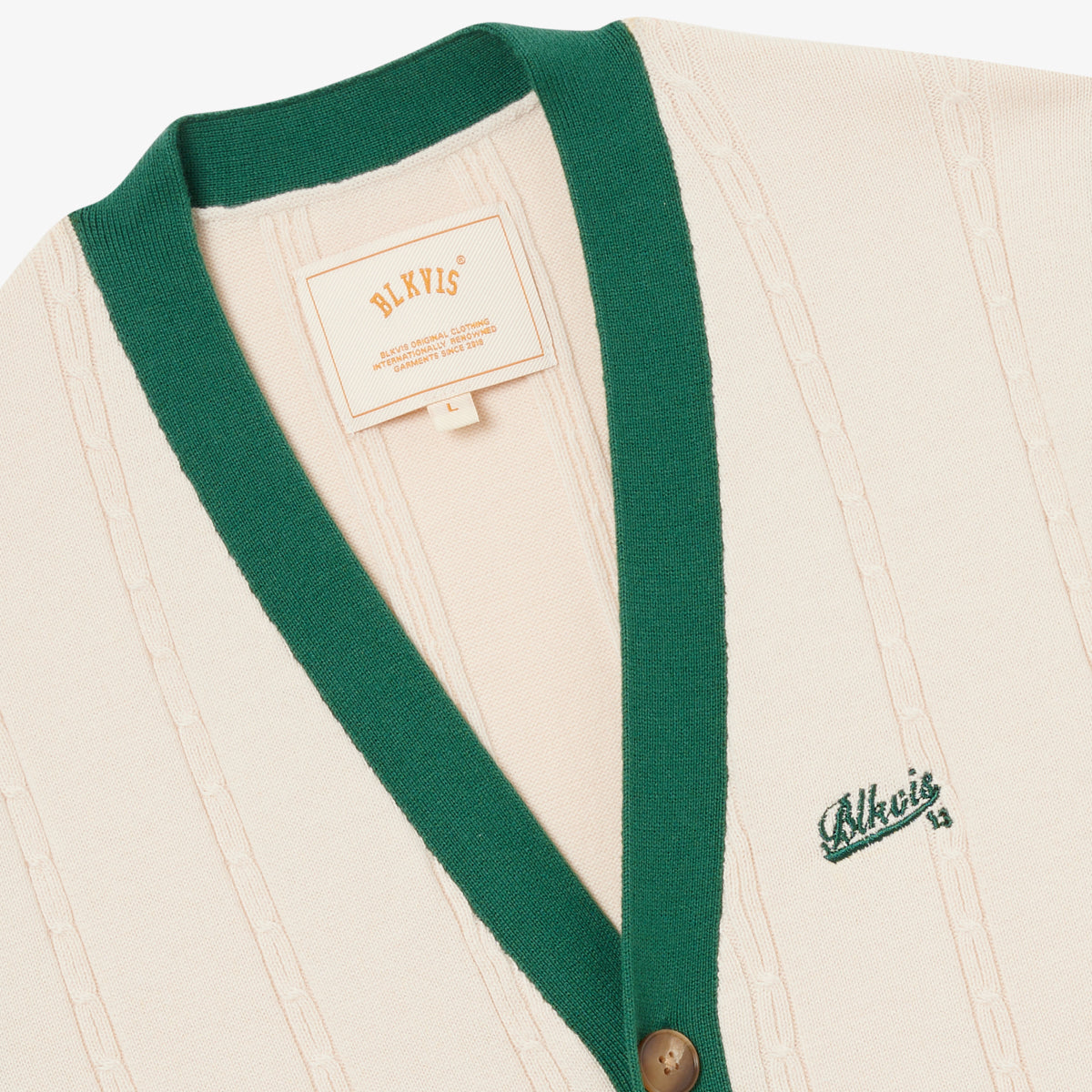 2TONE CABLE KNIT SWEATER - WHITECAP GRAY