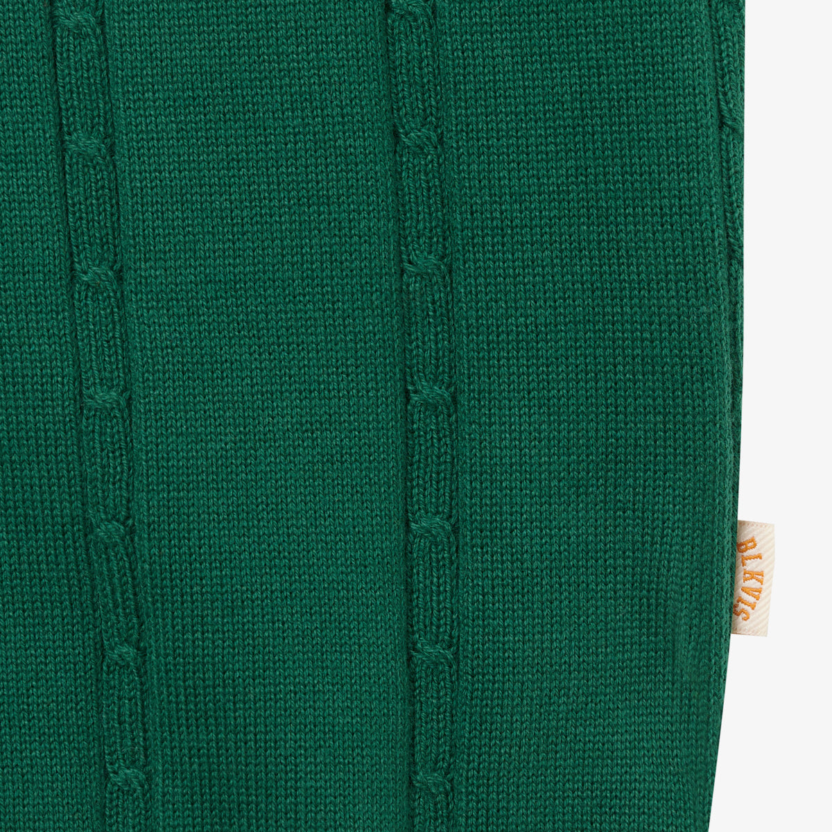 2TONE CABLE KNIT SWEATER - HUNTER GREEN