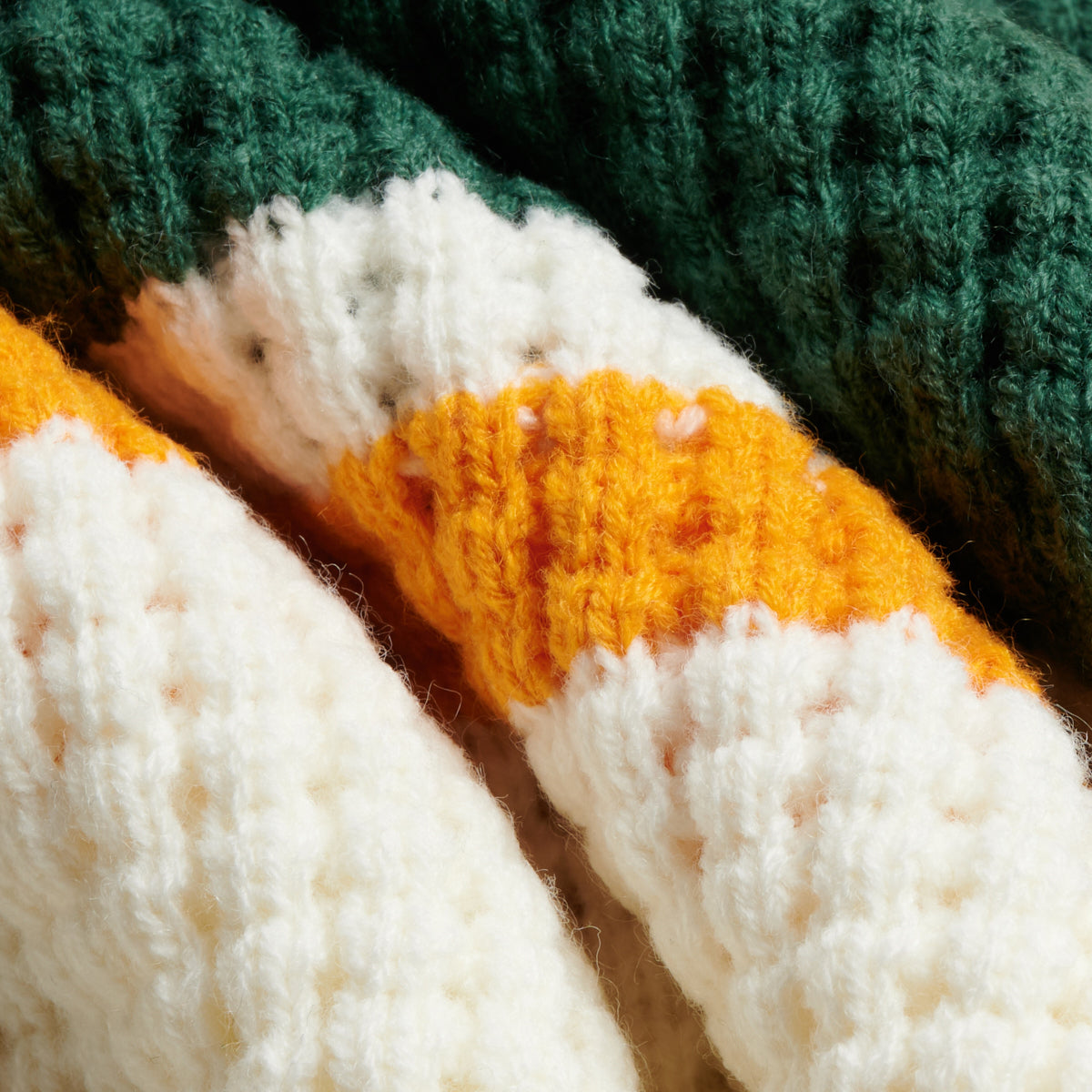 WAFFLE KNIT POLO - WHITE