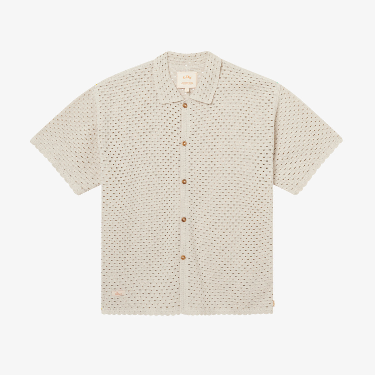 CROCHET SHIRT - WHITECAP GRAY