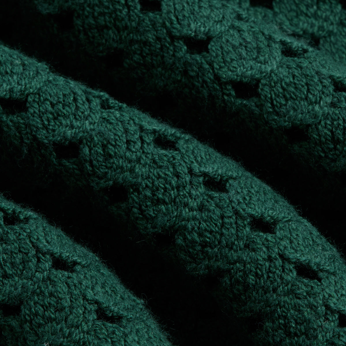 CROCHET SHIRT - HUNTER GREEN