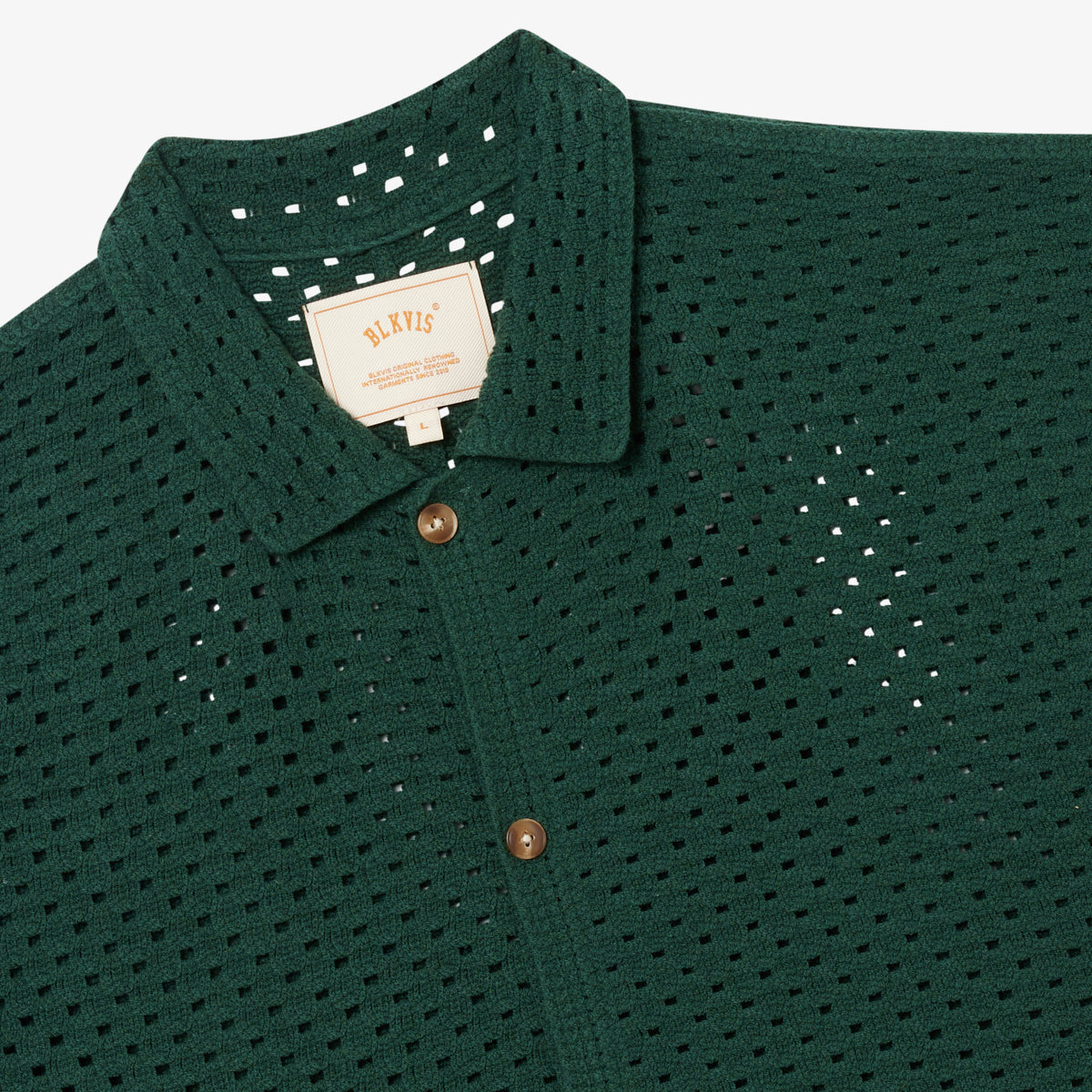 CROCHET SHIRT - HUNTER GREEN