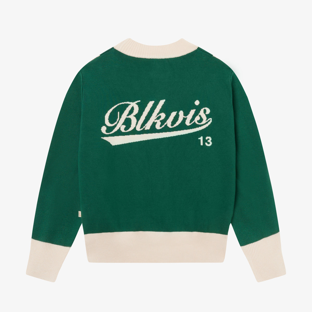 STRIPED CARDIGAN - HUNTER GREEN