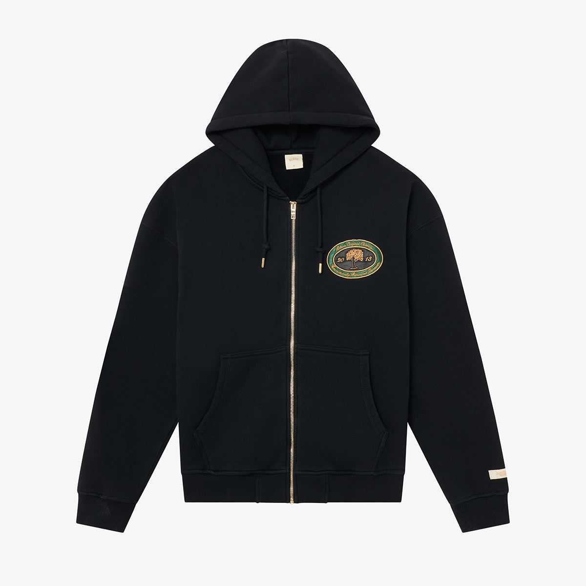 B.O.C. ZIP HOODY - BLACK