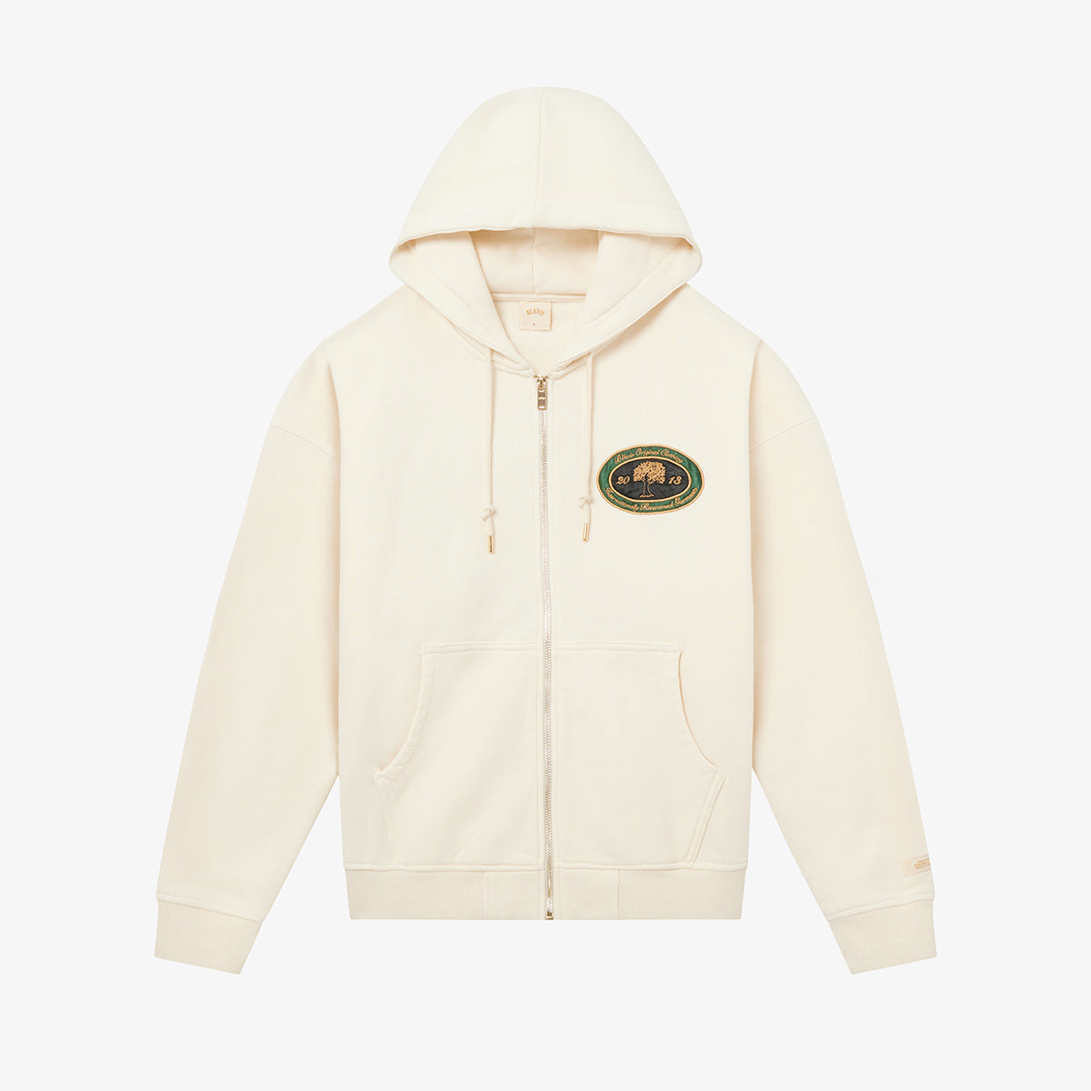 B.O.C. ZIP HOODY - ANTIQUE WHITE