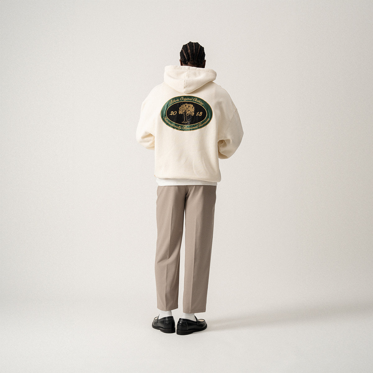 B.O.C. ZIP HOODY - ANTIQUE WHITE